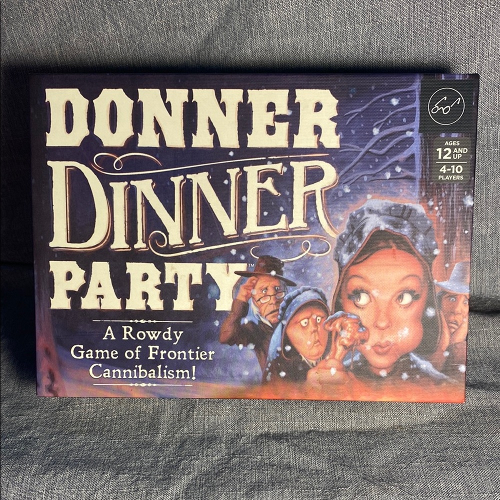 Chronicle Books Donner Dinner Party Board Game - Purple and Blue